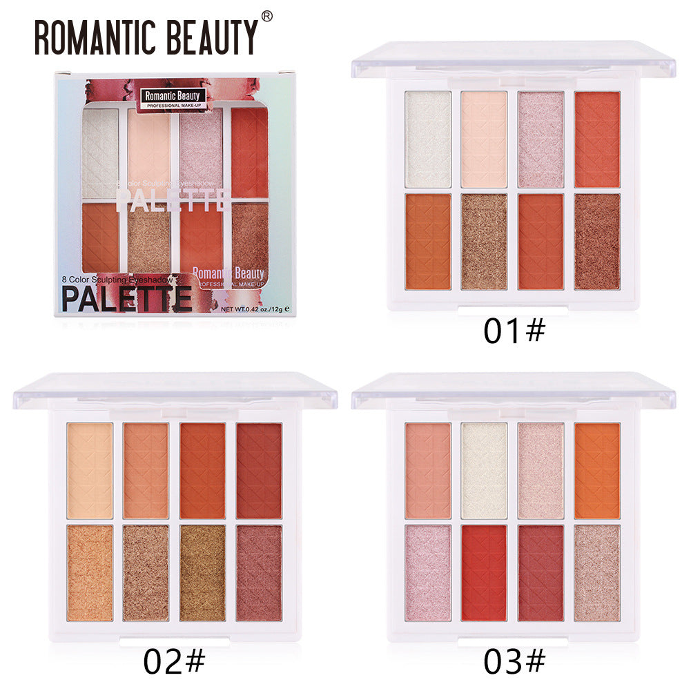 8-Color Matte Eyeshadow Palette | Portable Romantic Glam – Luxurella
