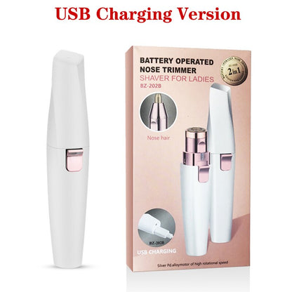 2-in-1 Eyebrow Epilator Trimmer | Precision Brow Grooming – Luxurella