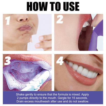 Teeth Whitening Mousse Toothpaste, Mouth Cleaning Remove Dirt Yellow Teeth Care Fresh Breath Whitening Teeth Toothpaste