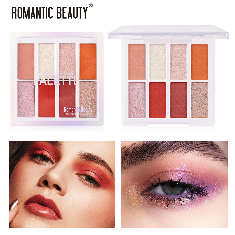 8-Color Matte Eyeshadow Palette | Portable Romantic Glam – Luxurella