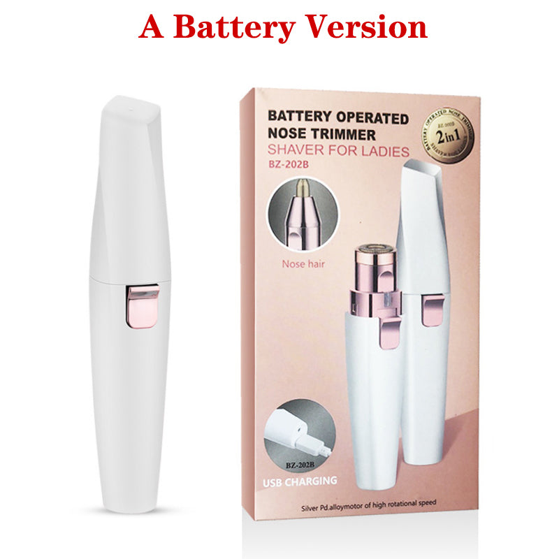 2-in-1 Eyebrow Epilator Trimmer | Precision Brow Grooming – Luxurella