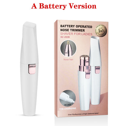 2-in-1 Eyebrow Epilator Trimmer | Precision Brow Grooming – Luxurella