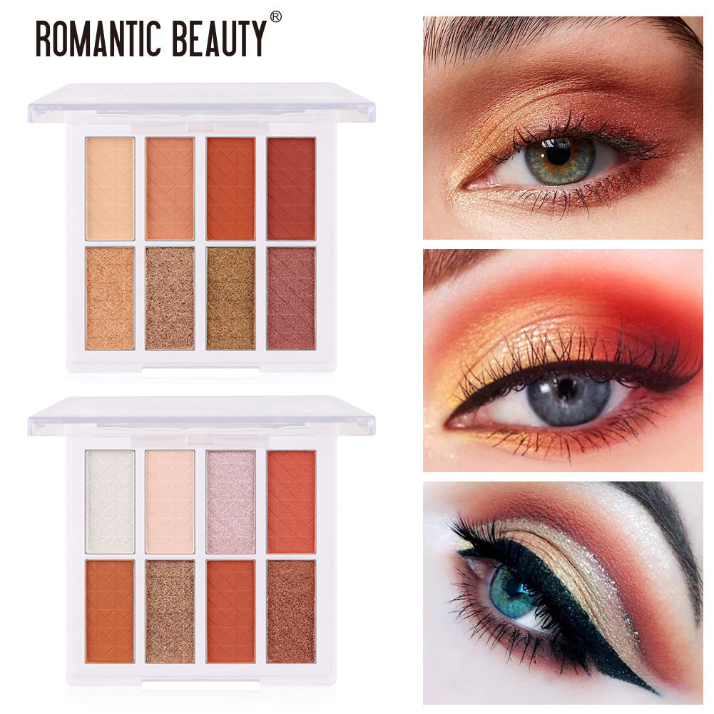 8-Color Matte Eyeshadow Palette | Portable Romantic Glam – Luxurella