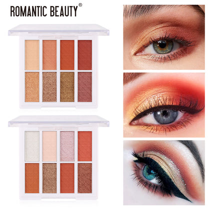 8-Color Matte Eyeshadow Palette | Portable Romantic Glam – Luxurella