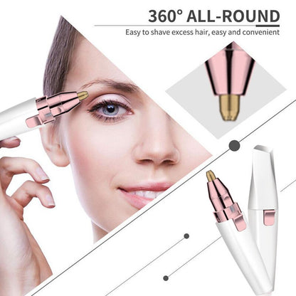 2-in-1 Eyebrow Epilator Trimmer | Precision Brow Grooming – Luxurella