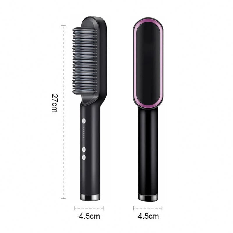5-in-1 Hot Air Styling Brush | Hair Dryer, Straightener, Curler & Volumizing Comb – Luxurella