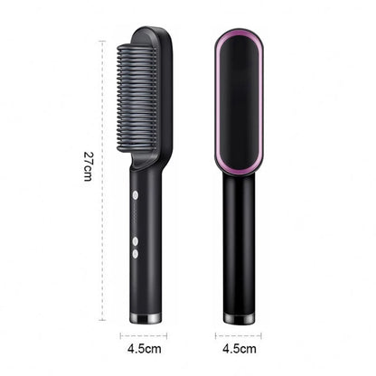 5-in-1 Hot Air Styling Brush | Hair Dryer, Straightener, Curler & Volumizing Comb – Luxurella