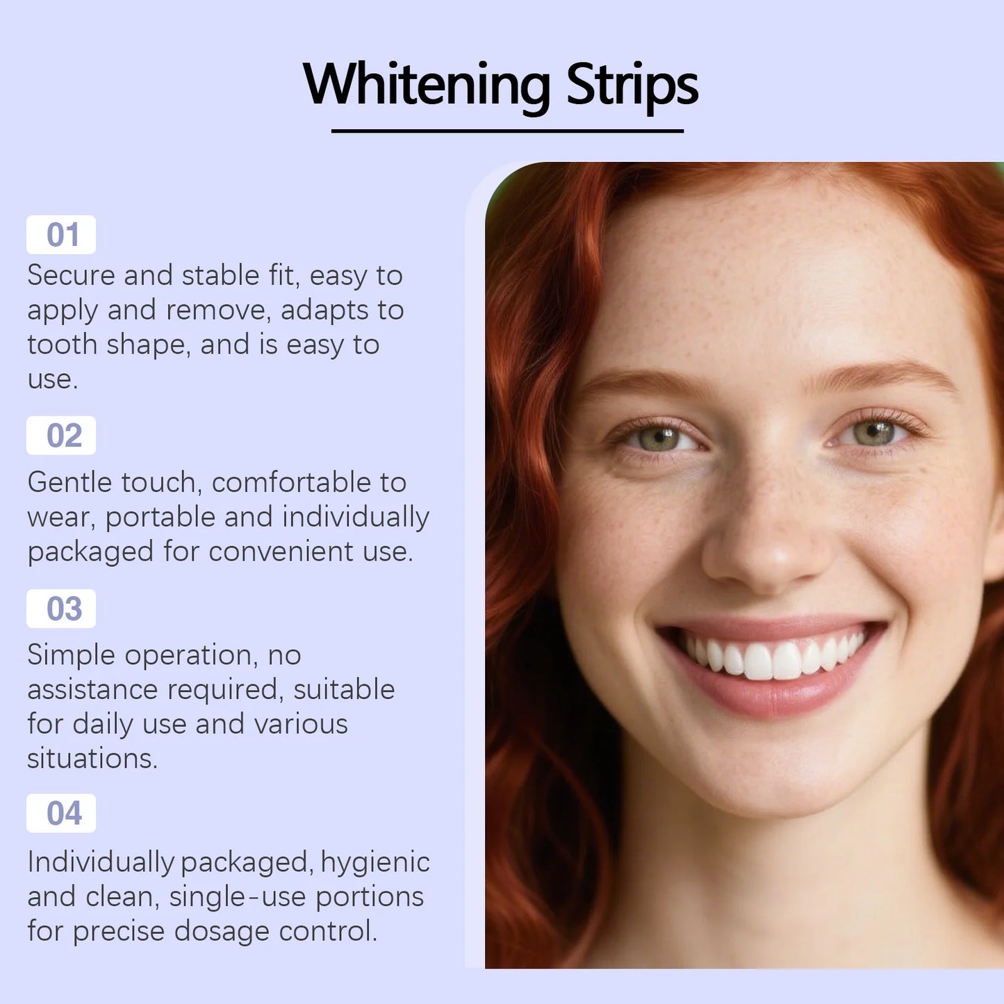 Purple Teeth Whitening Strips | Daily Oral Care Brightening Strips – Luxurella
