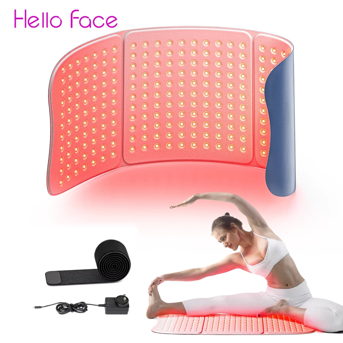 Red Light Therapy Pad 660nm & 850nm | Large Body Mat with Timer – Luxurella