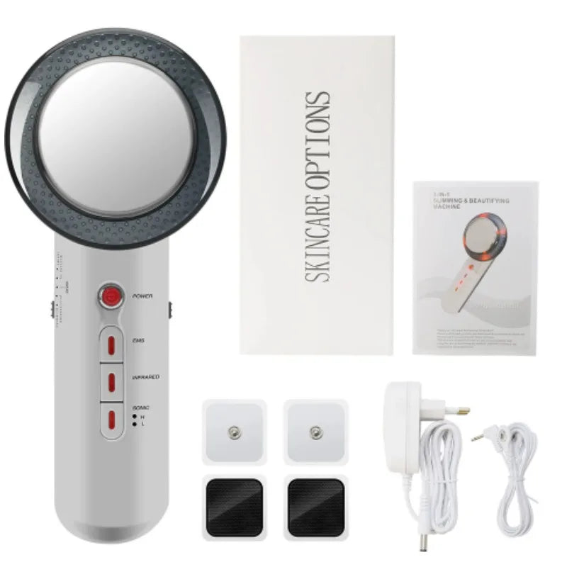 3-in-1 EMS Ultrasound Cavitation Body Slimming & Facial Lifting Device – Luxurella