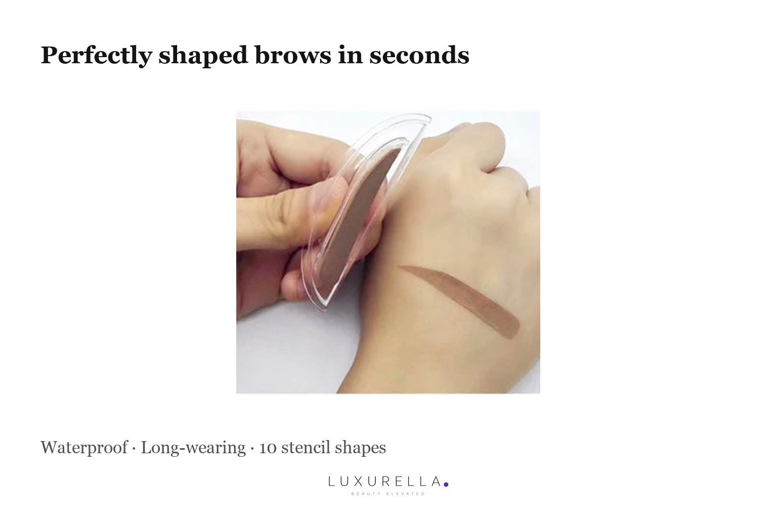 Luxurella Eyebrow Stamp Kit - brow result