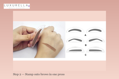 Luxurella Eyebrow Stamp Kit - stamp in one press