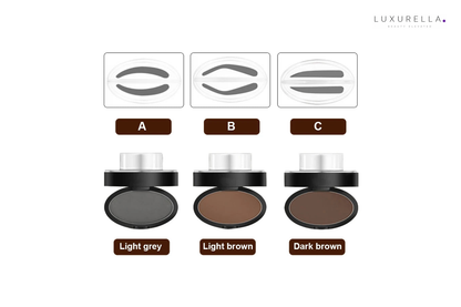 Luxurella Eyebrow Stamp Kit - brow shapes