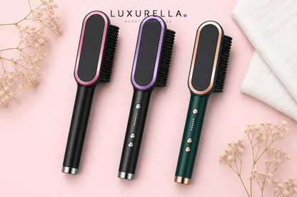 Luxurella hair straightening brush color options