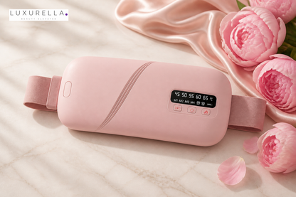 Luxurella Wireless Heat Therapy Massage Belt - product flat lay