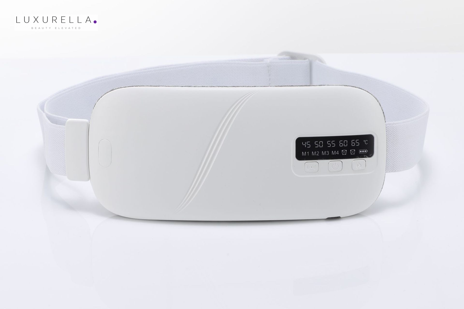 Luxurella Wireless Heat Therapy Massage Belt White - product