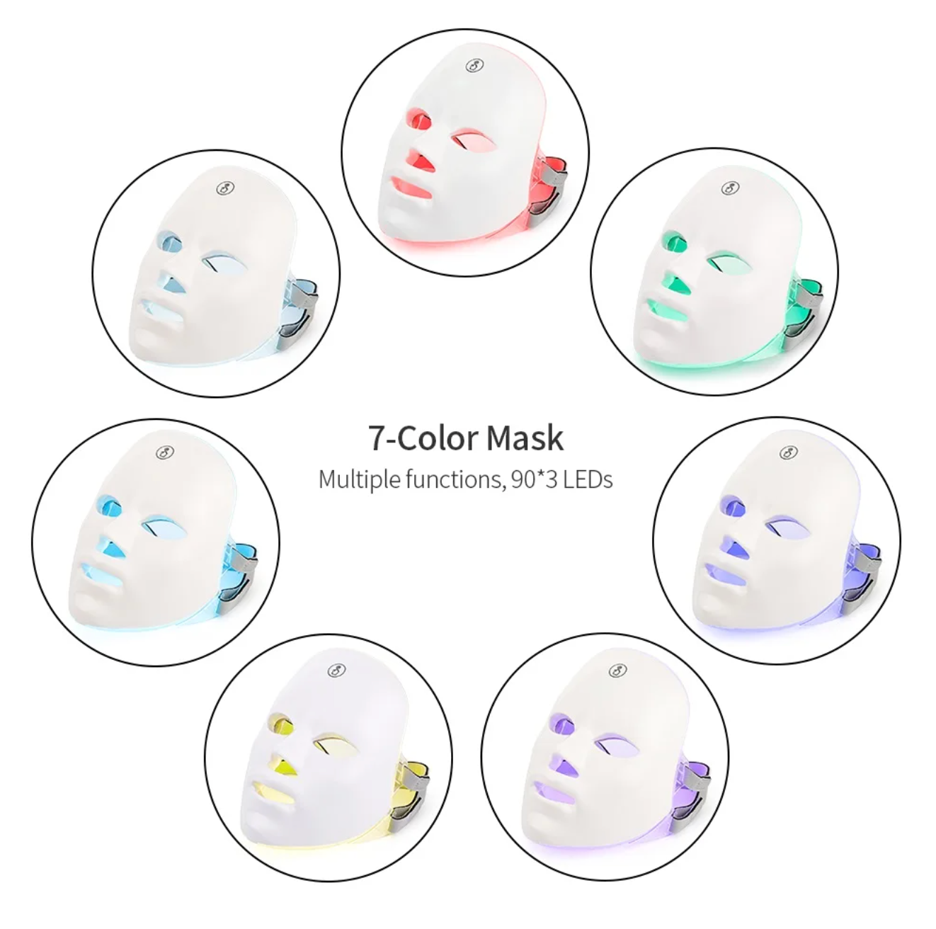 LED Mask light modes