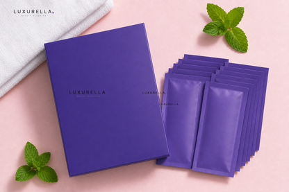 Luxurella Purple Teeth Whitening Strips - flat lay